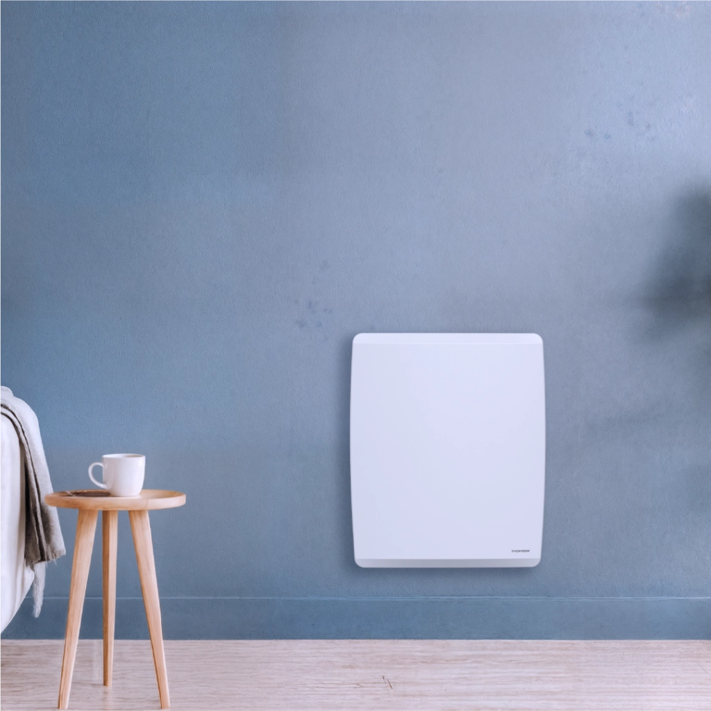 Radiatore elettrico Thomson WiFi con ceramica secca e inerzia a film, termostato intercambiabile, molibdeno da 1000 W