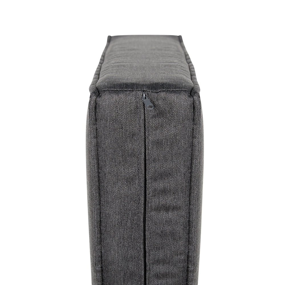 Set di copricuscini per esterni per seduta e schienale grigio scuro UV resistente stile minimalista