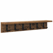 Appendiabiti a muro Legno vecchio 60 x 10,5 x 10,5 cm CFW1578485