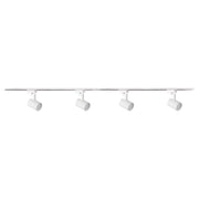 Kit binario 1F 4 faretti GU10 1 m bianco LYNX Polux