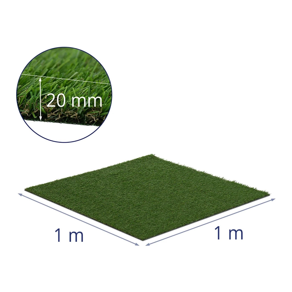 Erba sintetica 100 x 100 cm altezza: 20 mm numero di maglie: 13/10 cm resistente ai raggi UV 14_0007389