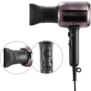Trade Shop - Asciugacapelli Phon Professionale A Ioni Negativi 2 Velocita' Salone 2000w V-418 -