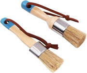Set di pennelli per verniciatura e smaltatura per mobili, pittura DIY, cera e stampe - 2 pezzi
