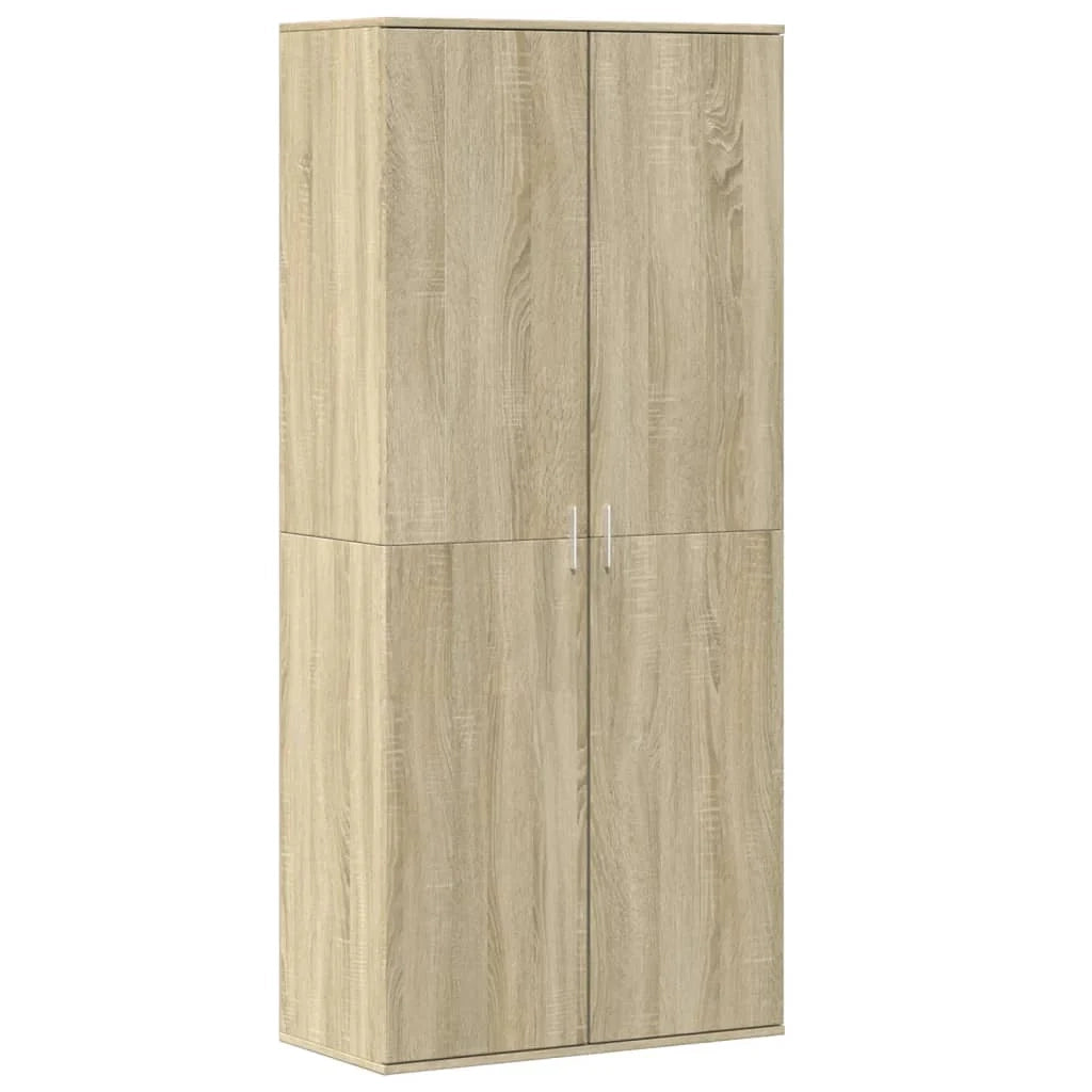 Scarpiera mobiletto portascarpe mobile per ingresso/corridoio/soggiorno legno Sonoma 80 x 39 x 178 cm marrone legno ingegnerizzato 02_0021737
