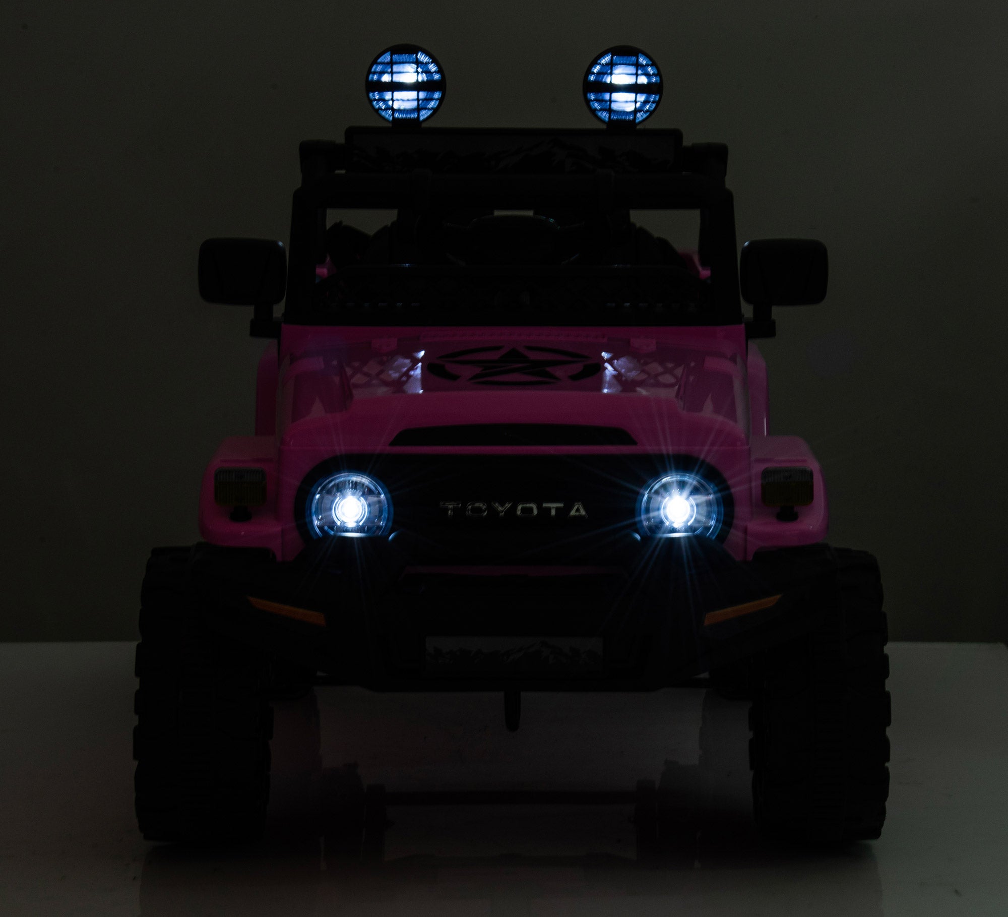 Macchina Elettrica per Bambini 12V Toyota Cruiser Rosa