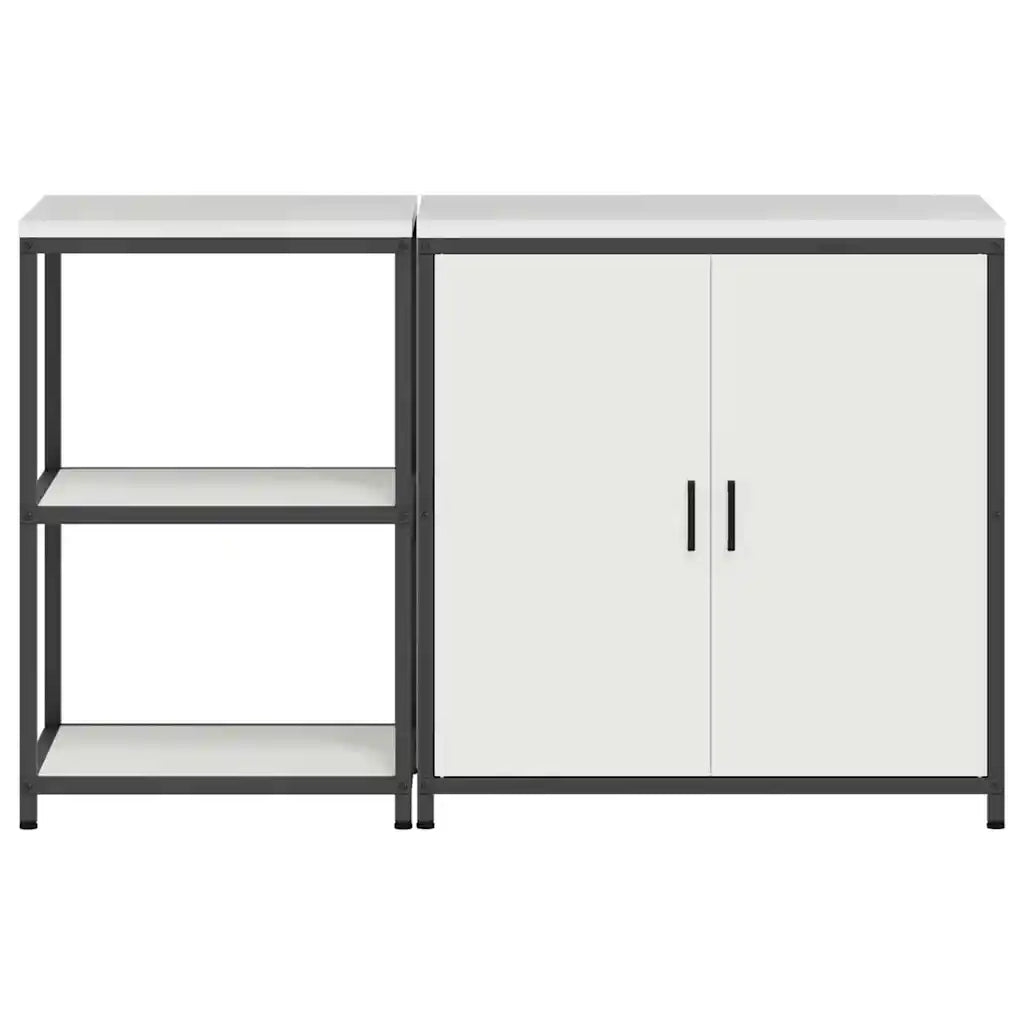 Set di Stoccaggio per Cucina con lo scaffale 2 pcs Bianco 3392681