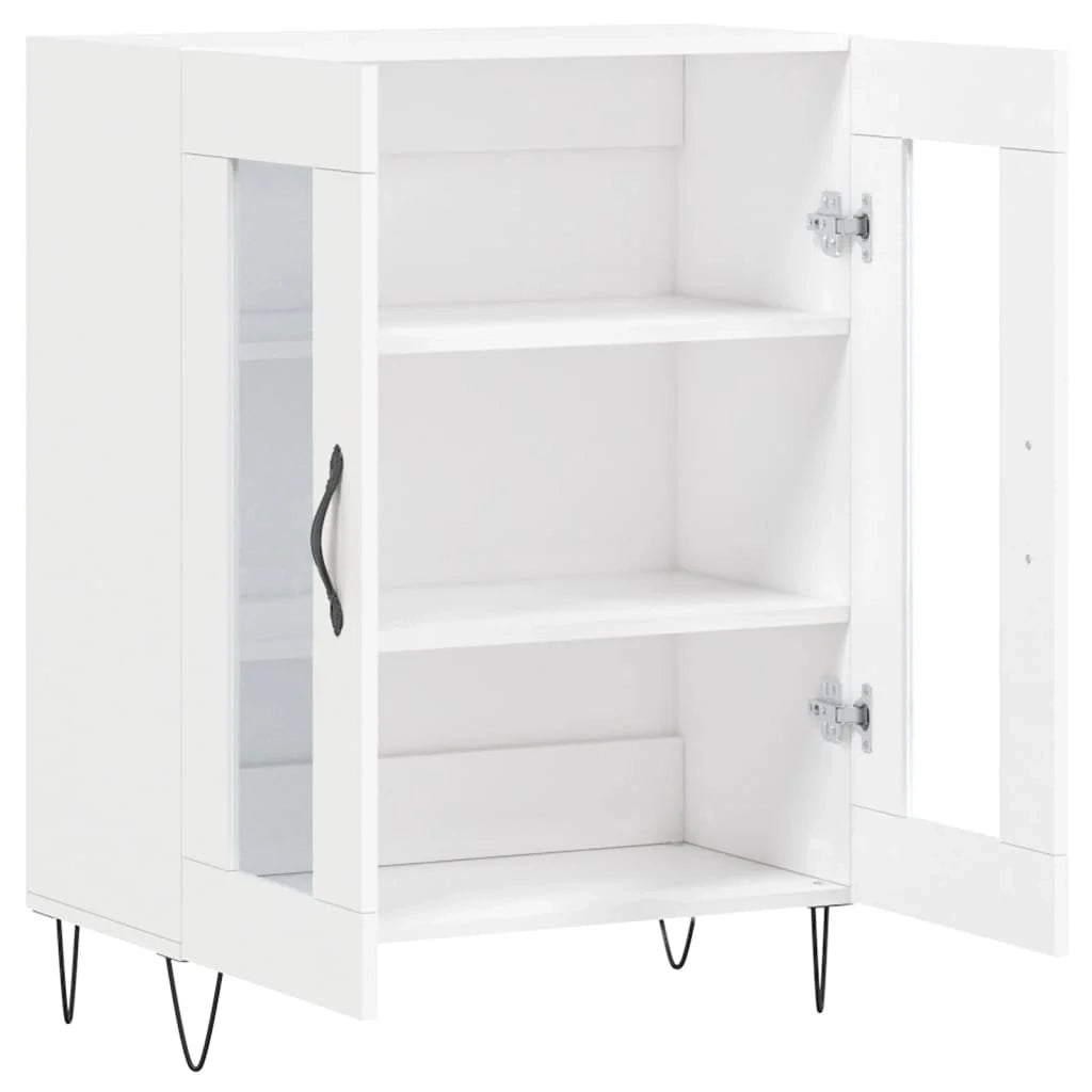 Buffet credenza cassettiera mobiletto mobile contenitore organizer per cucina soggiorno salotto 69,5 x 34 x 90 cm legno ingegnerizzato bianco 02_0030435