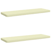 Cuscini per Panchina a 2 Pezzi VUGHT 2 pz 100% Poliestere Crema 952073