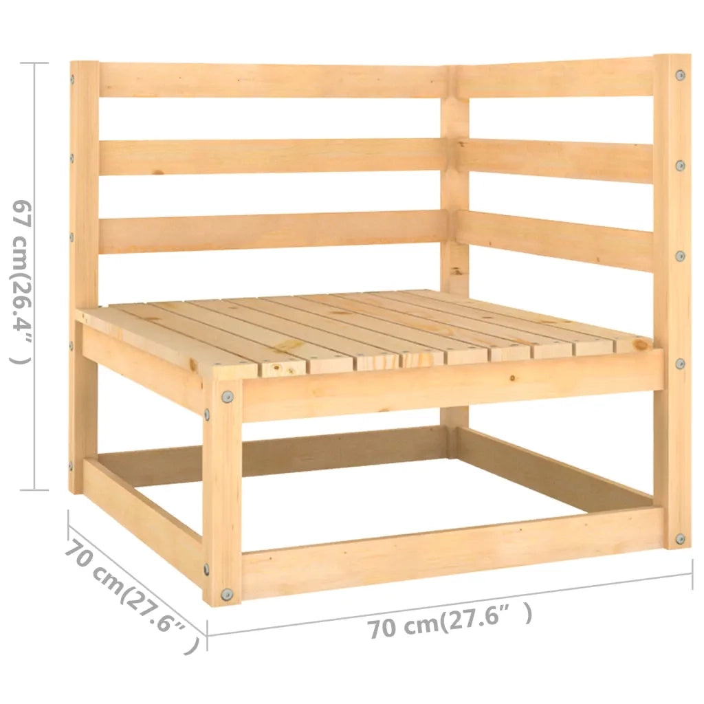 Set Divani da Giardino 8 pz con Cuscini Legno Massello Pino cod mxl 41254