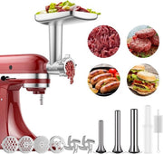 Accessori per macchina per carne per Mixere da Cucina a Piedi - corna per riempimento di carne - lame di affilatura - disco di affilatura - setaccio per pulizia - accessori per macchina per carne