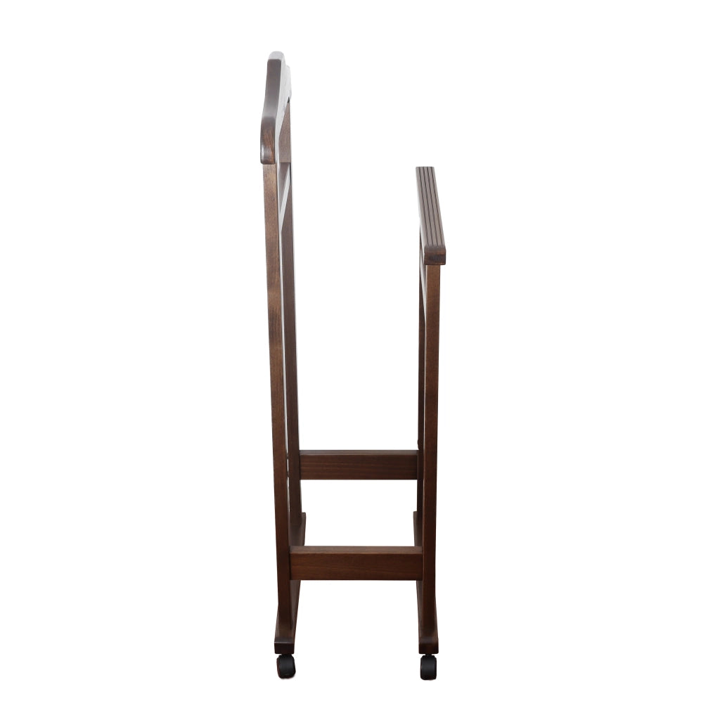 INDOSSATORE APPENDIABITI DA CAMERA PRATIC LEGNO DI FAGGIO NOCE 44 X 25 X 98 H
