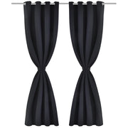 Set di 2 tende oscuranti con occhielli in metallo 135x245cm decorazione per finestra 4002022