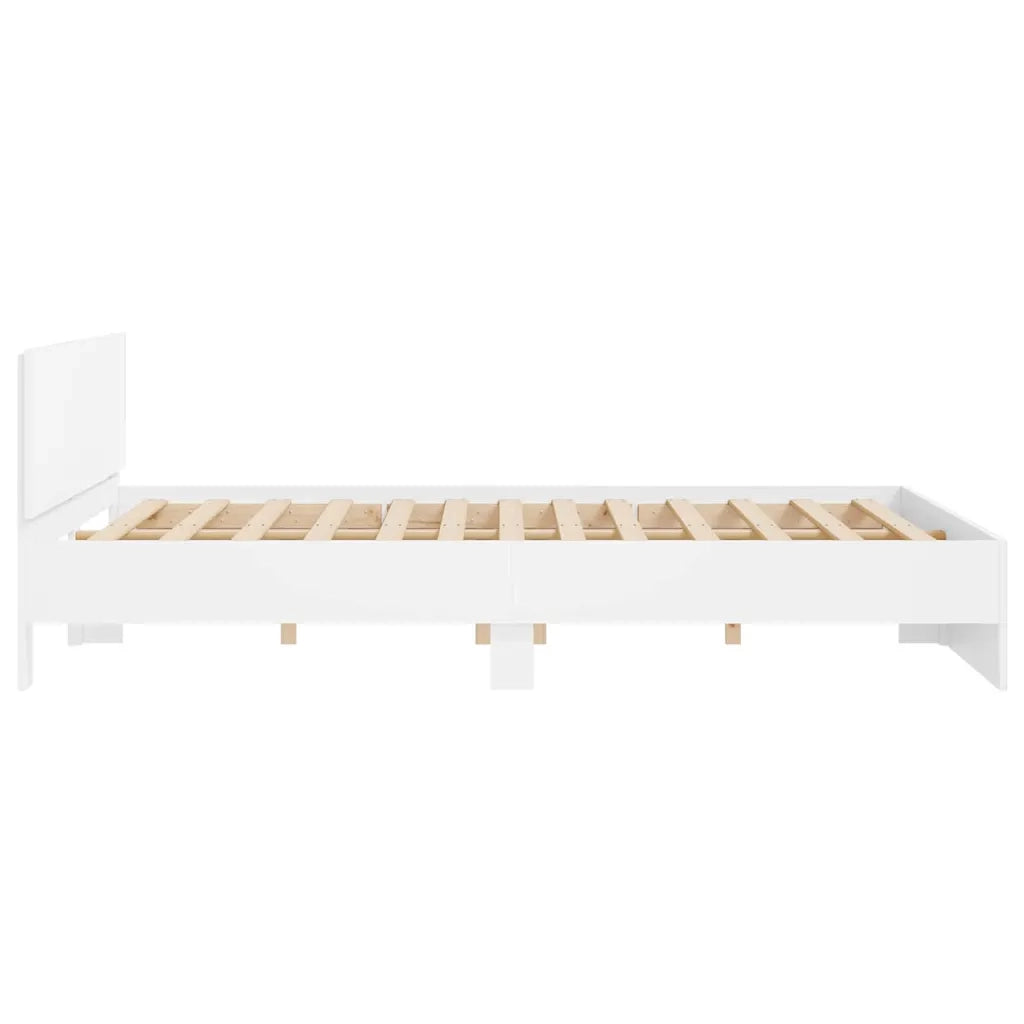 Struttura del letto Bianco 137 x 190 cm Legno multistrato 3402863