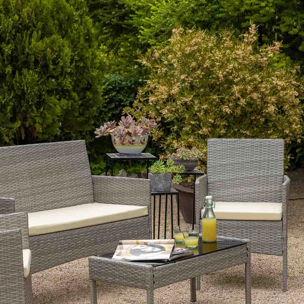 Set di 3 supporti per vasi da fiori in metallo nero