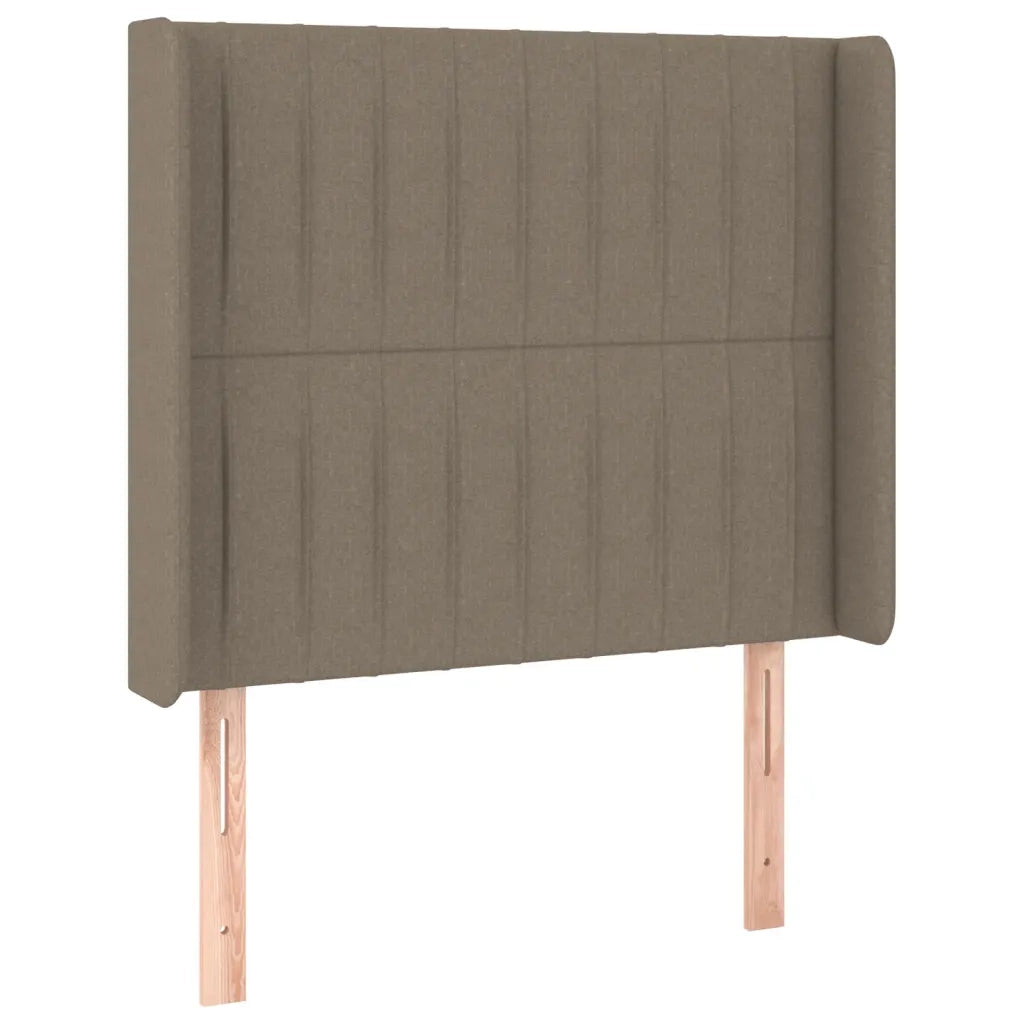 Testiera ad Orecchio-Testata con Orecchie Tortora 93x16x118/128 cm in Tessuto 970296