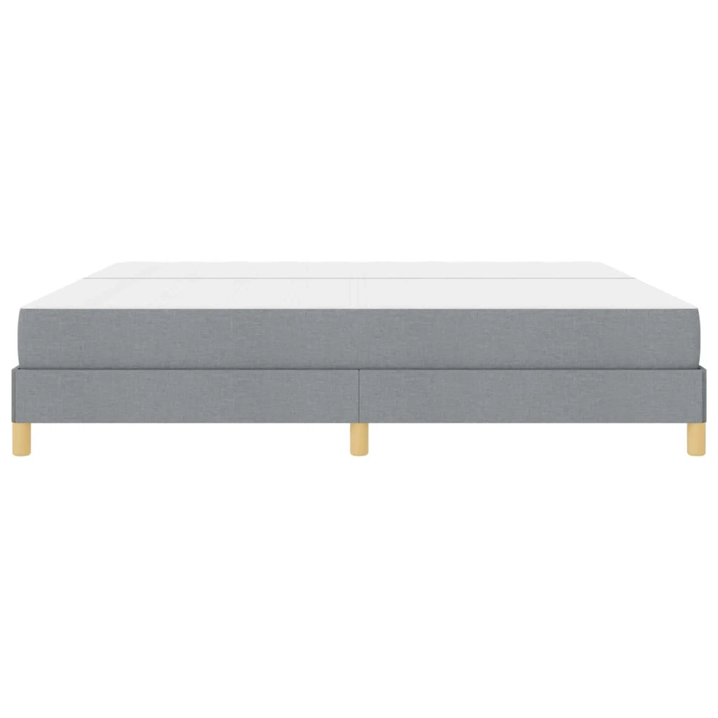 Letto a molle con materasso Grigio chiaro 200 x 200 cm Tessuto 3398591
