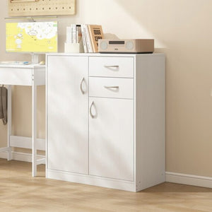 Cassettiera Bianca 74x35x84 cm Perfetta per Camera da Letto