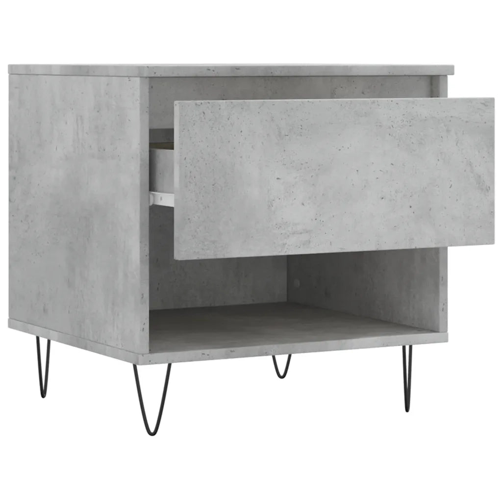 Tavolino da Salotto Grigio Cemento 50x46x50cm Legno Multistrato 830916