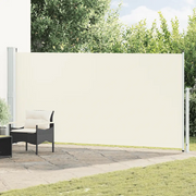 Tenda Laterale Retrattile per Patio 180x514 cm Crema 313406