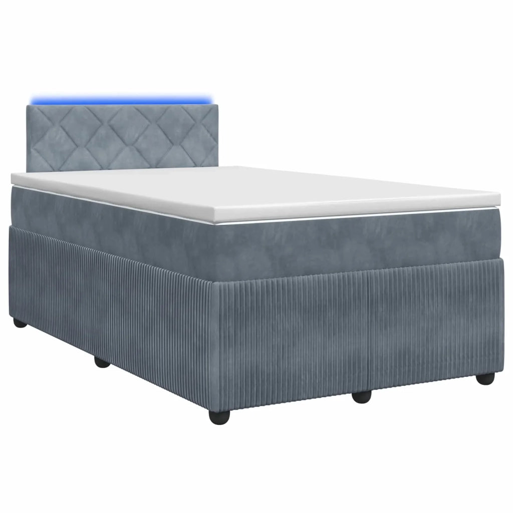 Letto box spring con materasso Grigio Scuro 120 x 190 cm 3453108