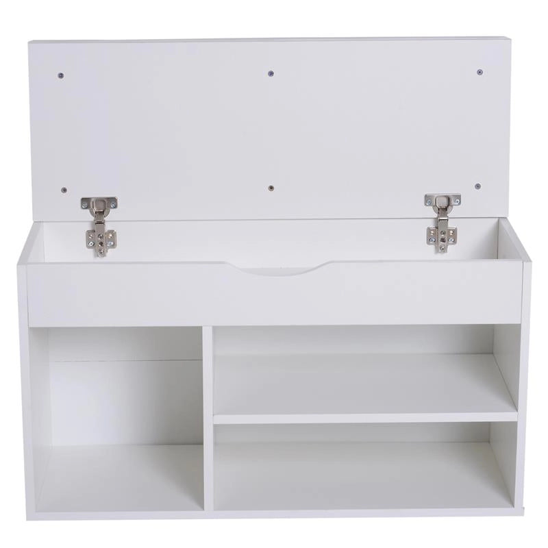 SCARPIERA A PANCA RIBALTABILE DA INGRESSO 80 X 30 X 47 CM BIANCO