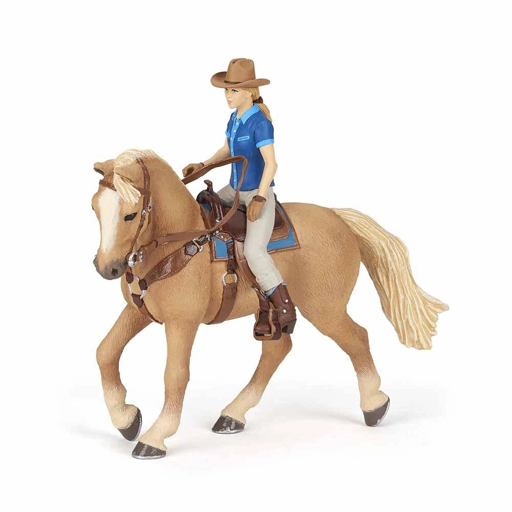 Papo - Wild west horse and cowgirl