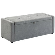 Pouf Contenitore Grigio Chiaro ¨C Zephmum ¨C 122x48x44