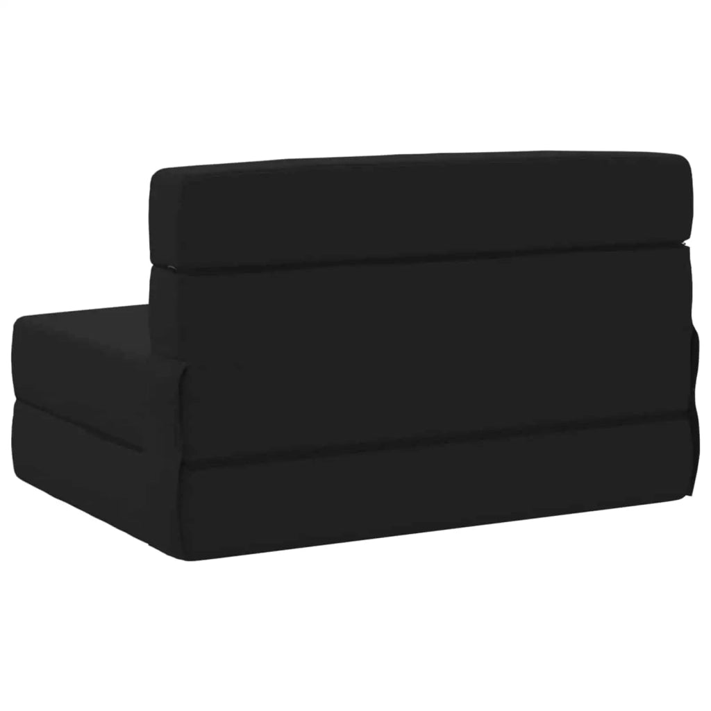 Divano Letto Pieghevole Nero 70 x 80 x 60 cm Tessuto 900087