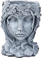 Pianta di piante grasse femminile - Creativa vaso per ufficio domestico - Grigio - Hars