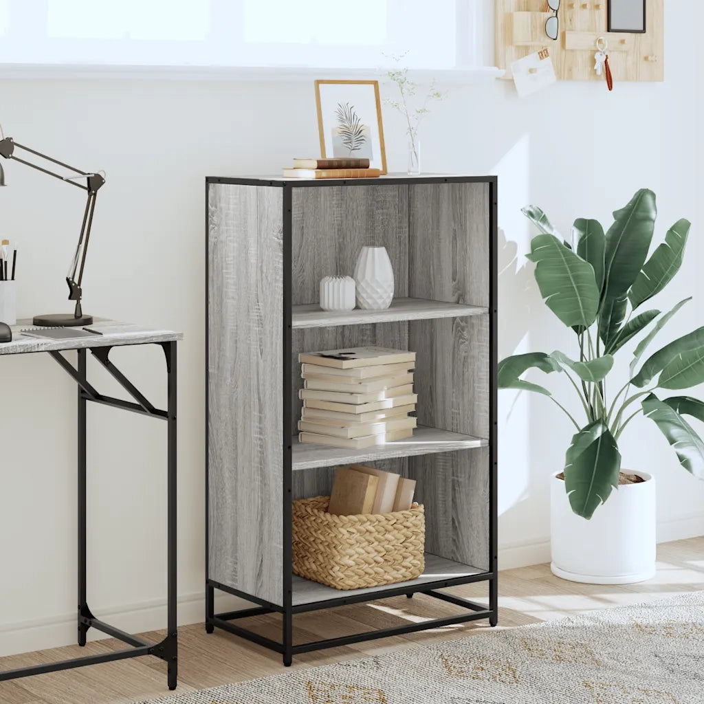 Libreria Grigio Sonoma 60x35x107,5 cm in Legno Multistrato 849117