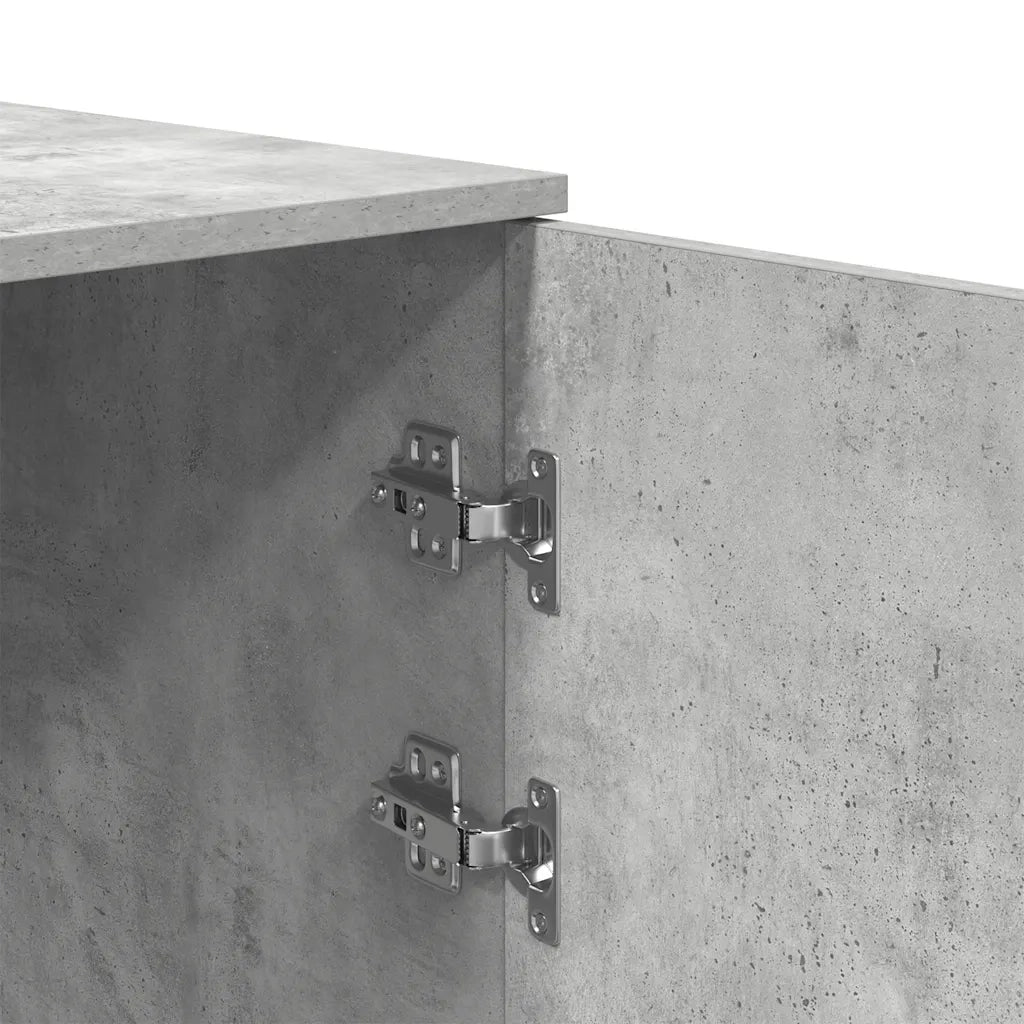 Mobile Portaoggetti Grigio Cemento 40x45x103,5 cm in Truciolato 859036