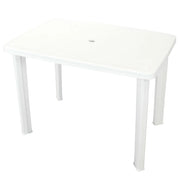 Tavolo da Giardino Bianco 101x68x72 cm in Plastica cod mxl 47081