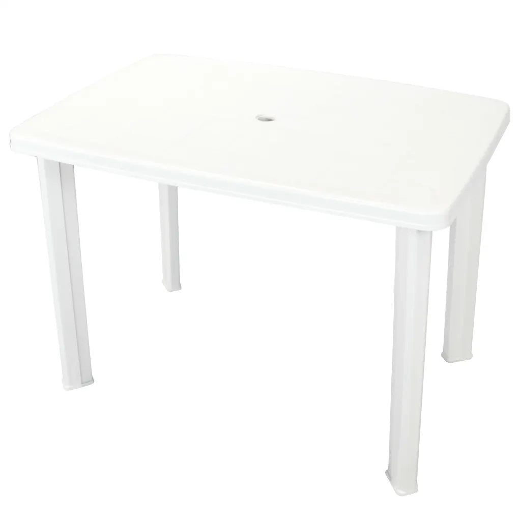 Tavolo da Giardino Bianco 101x68x72 cm in Plastica cod mxl 47081