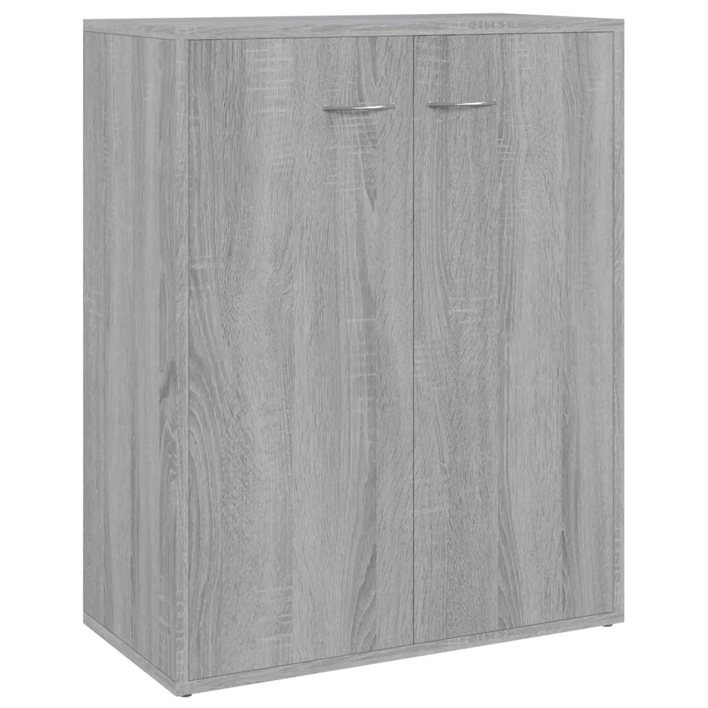 Credenza Grigio Sonoma 60x30x75 cm in Legno Multistrato 815379