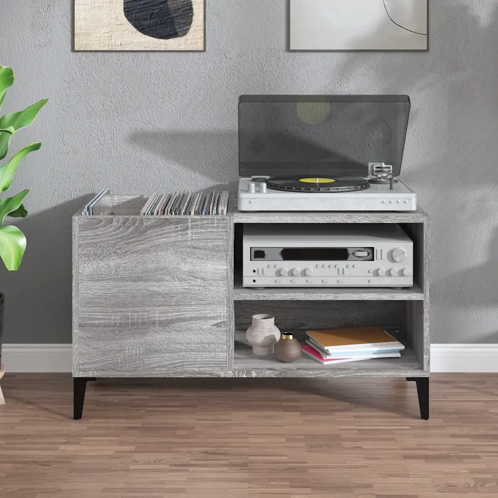 Mobile Porta Dischi Grigio Sonoma 84,5x38x48 Legno Multistrato CFW7893003
