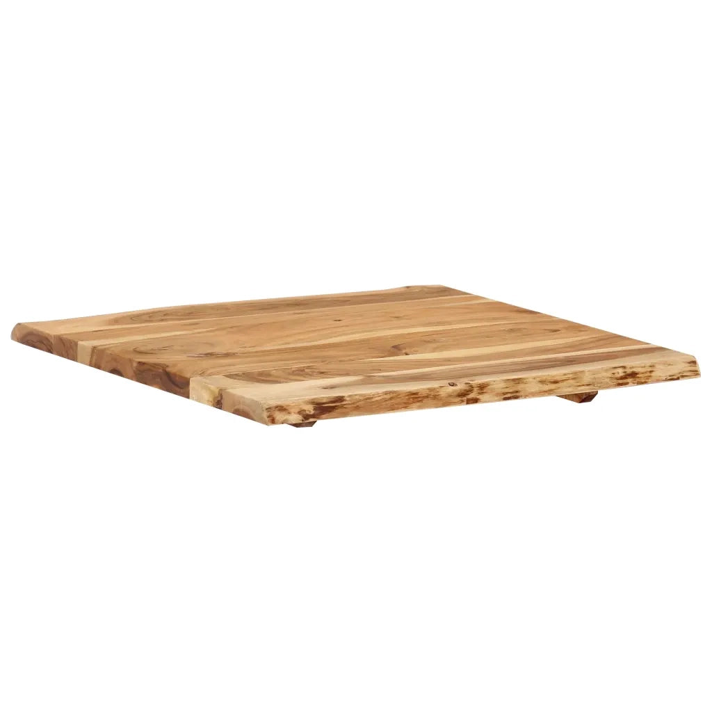 Piano del Tavolo | Superficie Tavolo | Piano Scrivania in Legno Massello di Acacia 58x(50-60)x2,5 cm