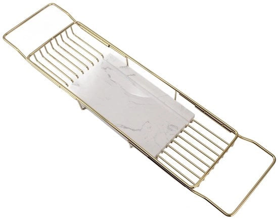 Piastra per Bagno Antiscivolo - Flessibile - In Acciaio Inox - Marmo - Multifunzionale - Progettata per Risparmiare Spazio - Piastra per Bagno Antiscivolo
