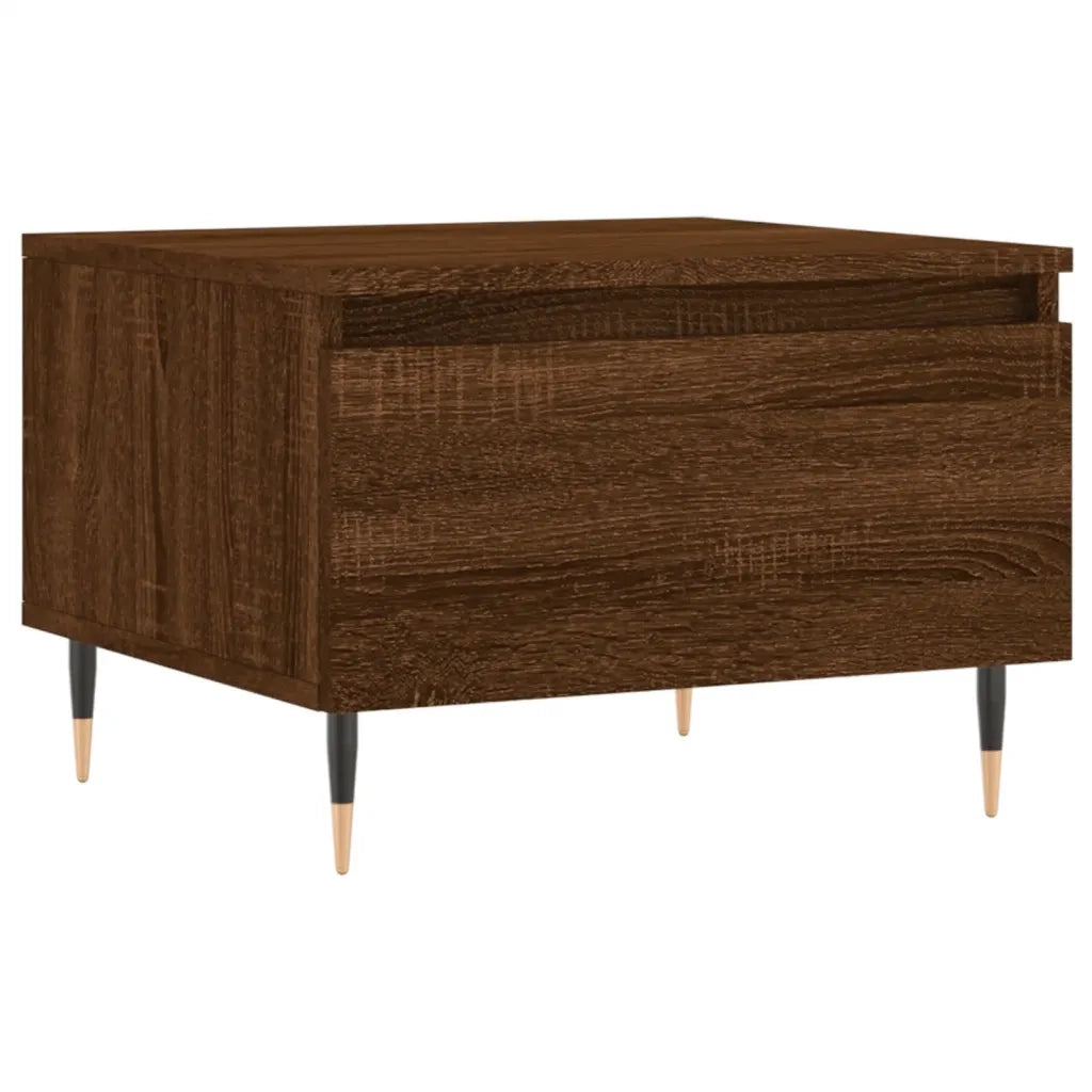 2 pz Tavolini salotto | Tavolino da caff¨¨ | Tavolino da Soggiorno Rovere Marrone 50x46x35 Legno Multistrato