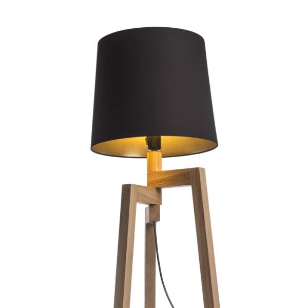 Paralume CONNY 35/30 paralume / lampade da terra  policotone nero/lamina d'oro  max. 23W