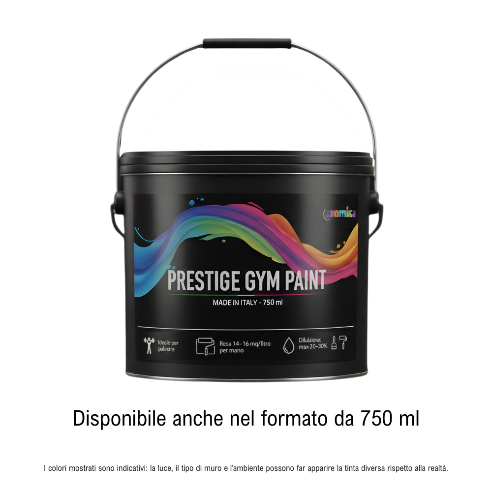 Pittura murale prestige gym paint blu profondo per palestre *** formato 0,750 lt, confezione 1