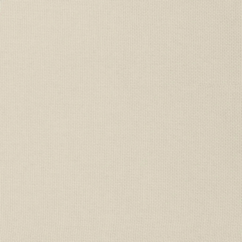 Poggiapiedi Crema 51x41x40 cm in Tessuto