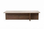 Tavolino in legno "Harbor" - 120 x 45 x 30 cm - Travertino