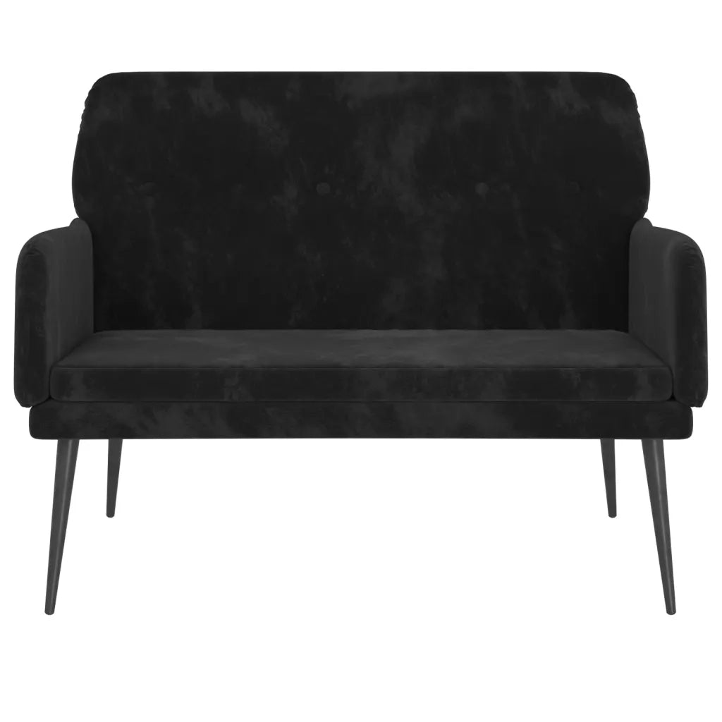Panca Nera 108x79x79 cm in Velluto CFW3585685