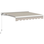Toldo Retrattile Manuale Elettrico Portatile ¨C zephmum ¨C Crema 250x200 cm Alluminio
