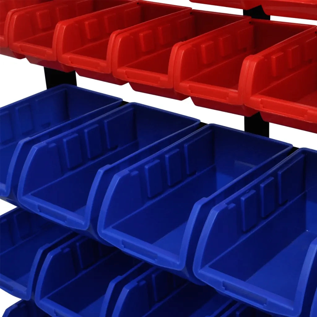 Pannello a Parete per Attrezzi Garage Blu e Rosso CFW8815957