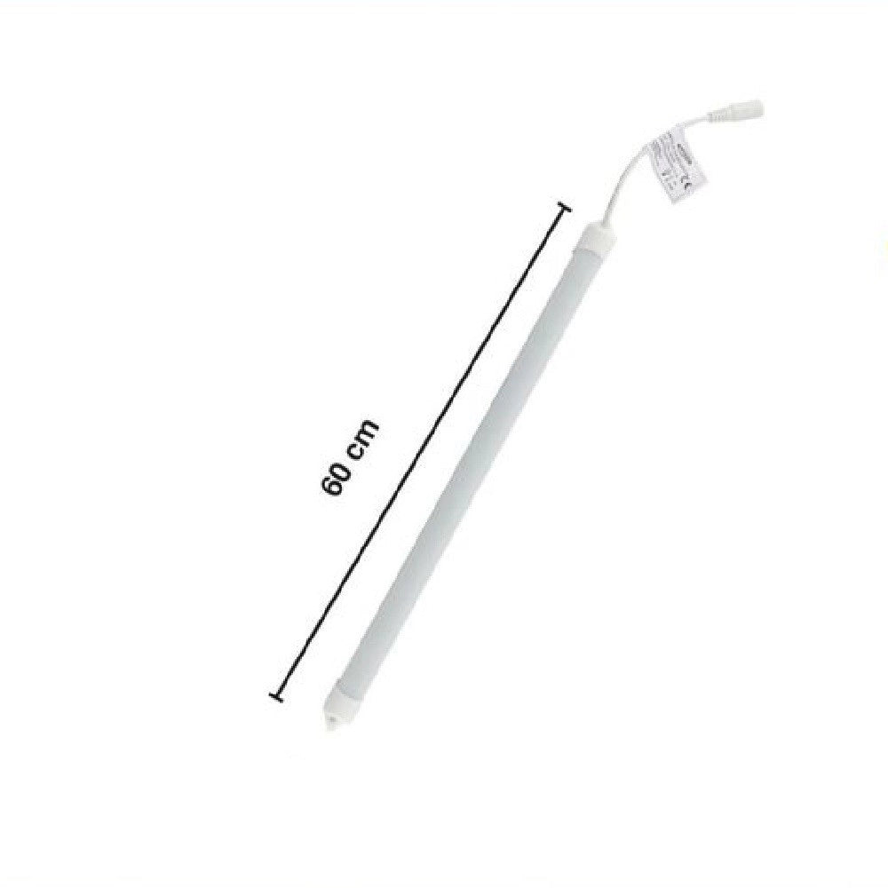 Trade Shop - Striscia Barra Led Profilo Alluminio 60cm 10w Luce 3000k 4000k 6500k 3014-12v-60 - -bianco Caldo      -