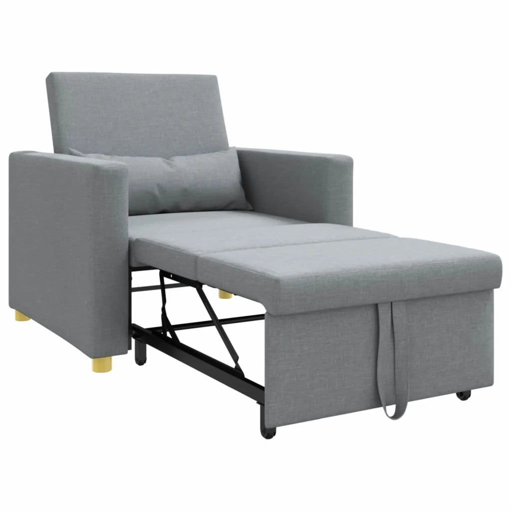 Divano letto estraibile singolo Grigio chiaro 90 x 165 x 87 cm 42002684