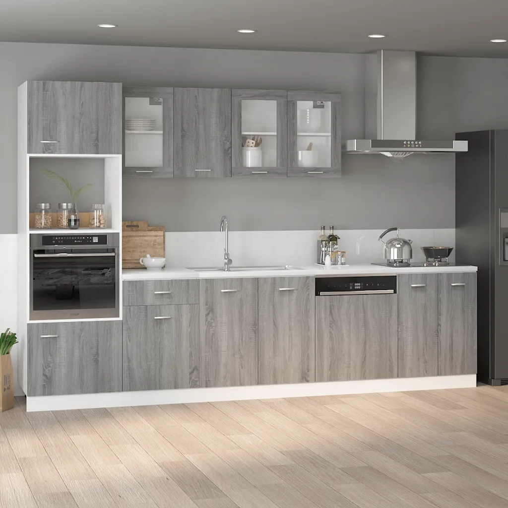 Pensile da cucina | Mobiletto ¡°Lyon¡± Grigio Sonoma 60x46x81,5 cm