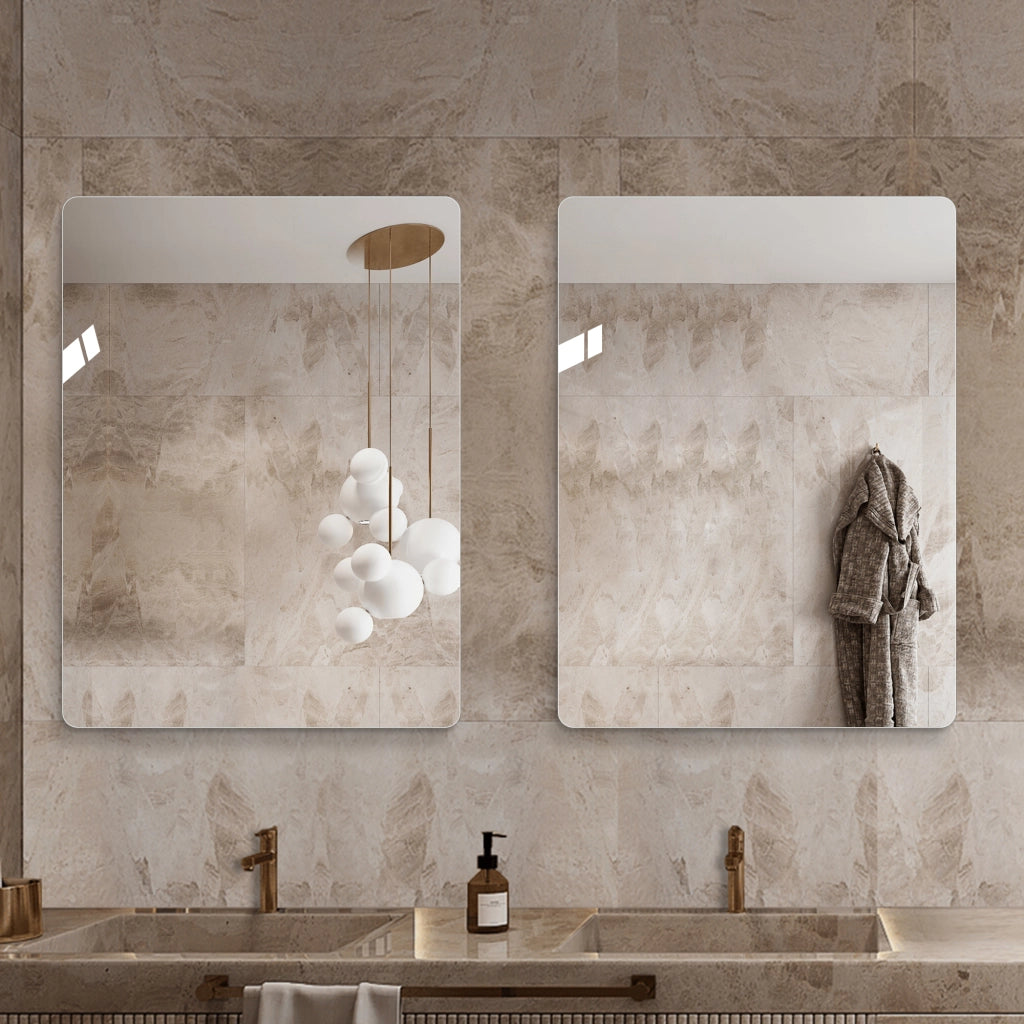 SPECCHIO DA PARETE SENZA CORNICE 100x75 cm Argento Vetro