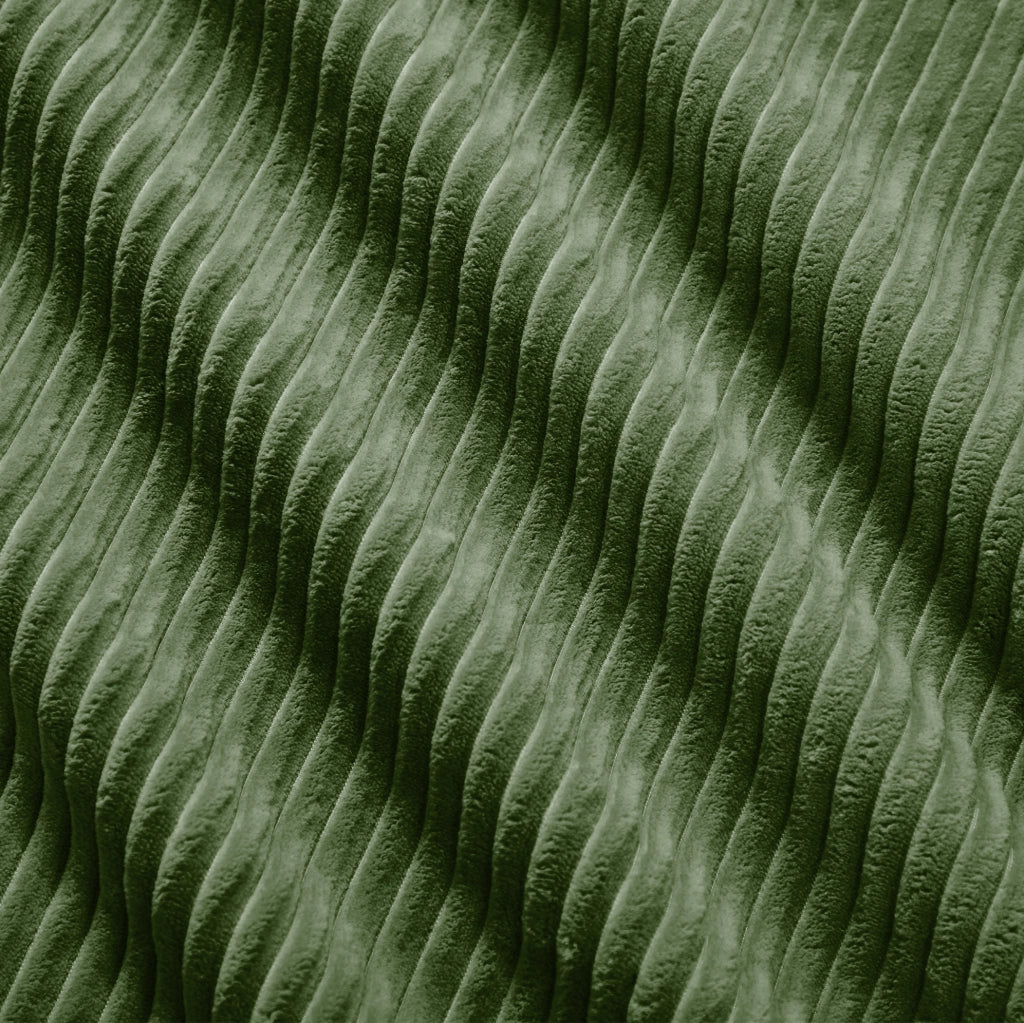 Divano angolare modulare in velluto a coste verde 208x178x70 cm; senza telaio
